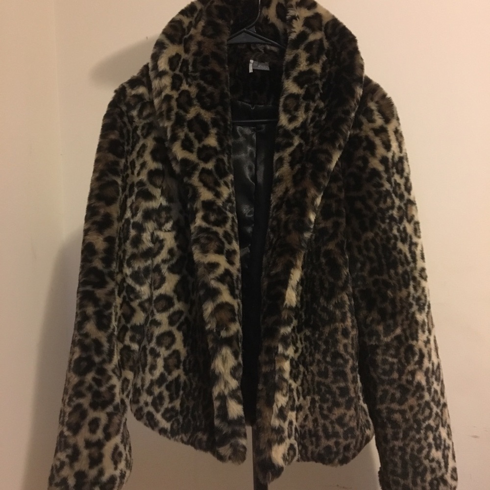Sparkle & Fade faux fur coat